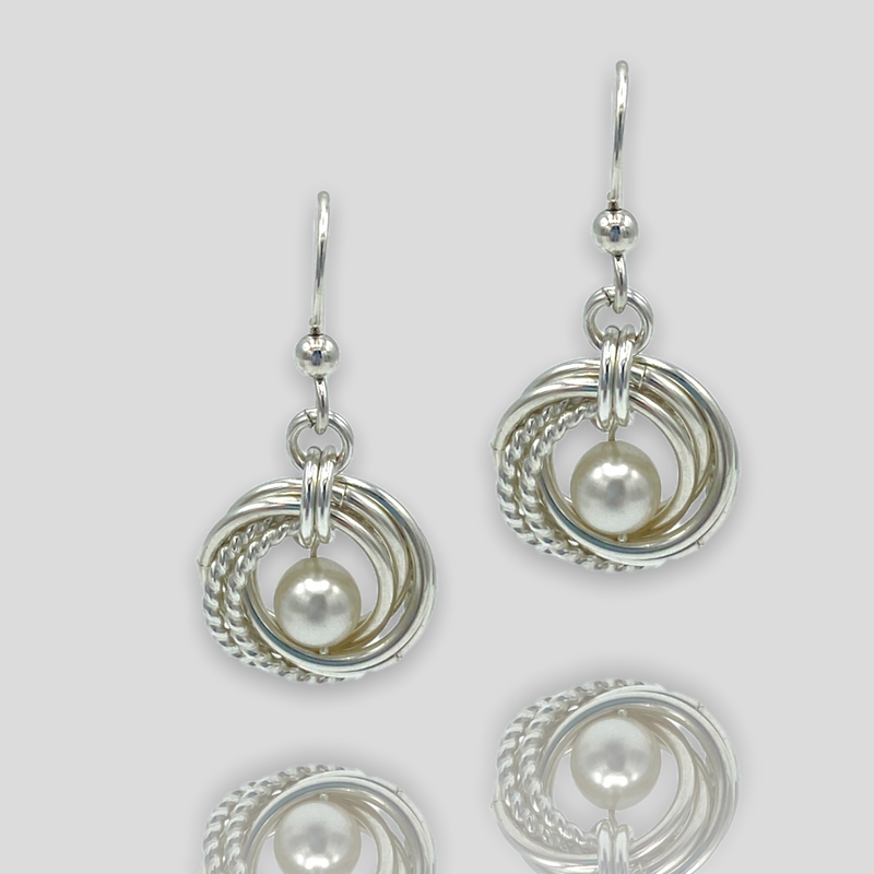 Pearl Knot Earrings