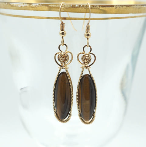 Stone Drop Earrings