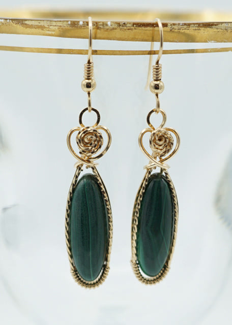 Stone Drop Earrings